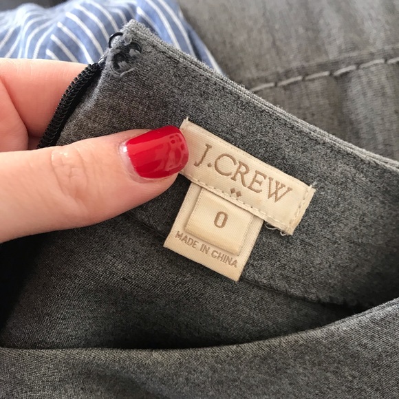 JCrew gray and black colorblock 3/4 sleeve dress - Picture 5 of 5